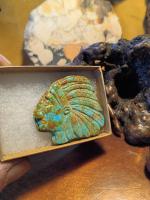 Turquoise carved Indian chief