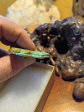 Turquoise carved Indian chief