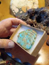 Turquoise carved Indian chief